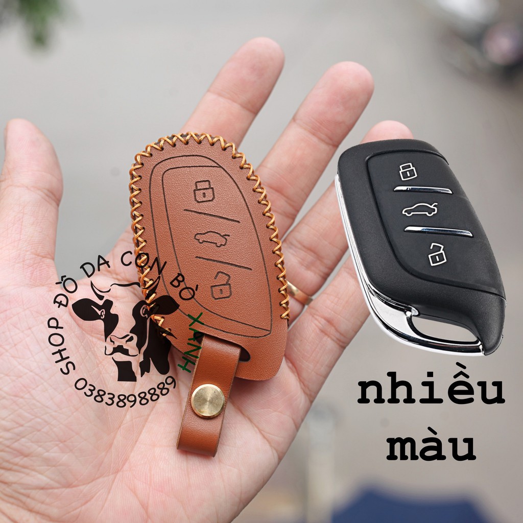 Bao Da Chất Lượng Cao Bảo Vệ Chìa Khóa MG ZS, MG HS, MG5 2022 handmade da thật 001
