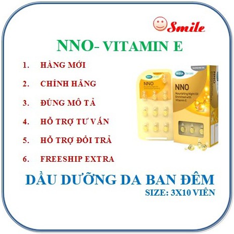 Vitamin E bôi NNO (hộp 30 viên )