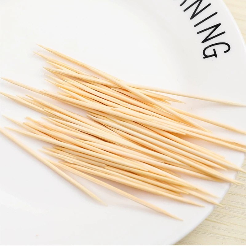 Set 100 Tăm Tre Hai Đầu Dùng Một Lần Tiện Dụng