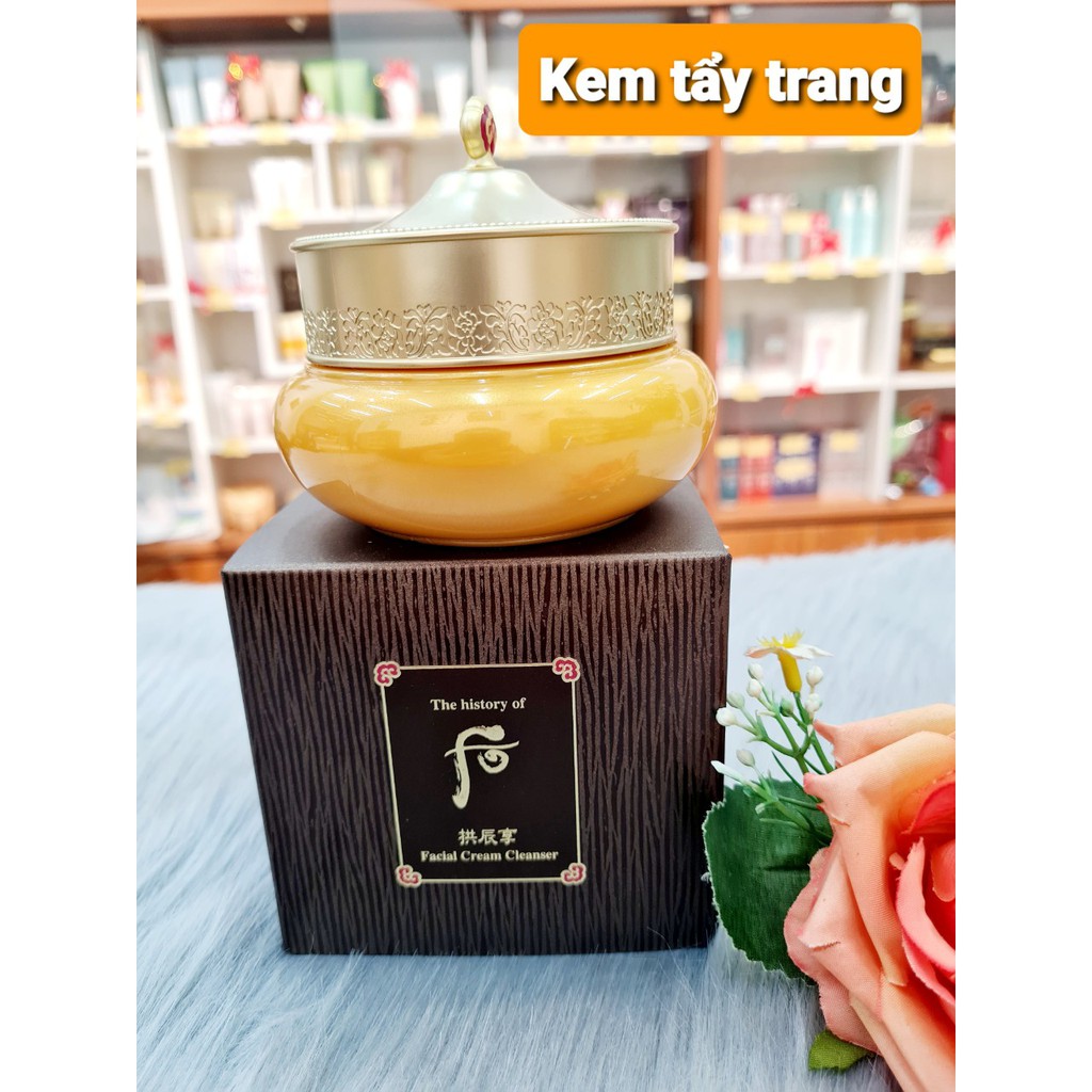 Kem tẩy trang mềm mịn, không khô da đông y hoàng cung Whoo Facial cream cleanser 210ml