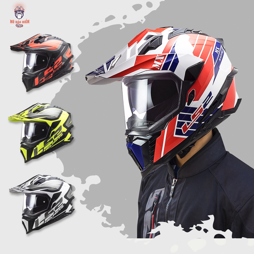 Fullface LS2 MX701 EXPLORER F (Sợi Thủy Tinh) Dual Sport - (Tặng Khăn Trùm SWAT)