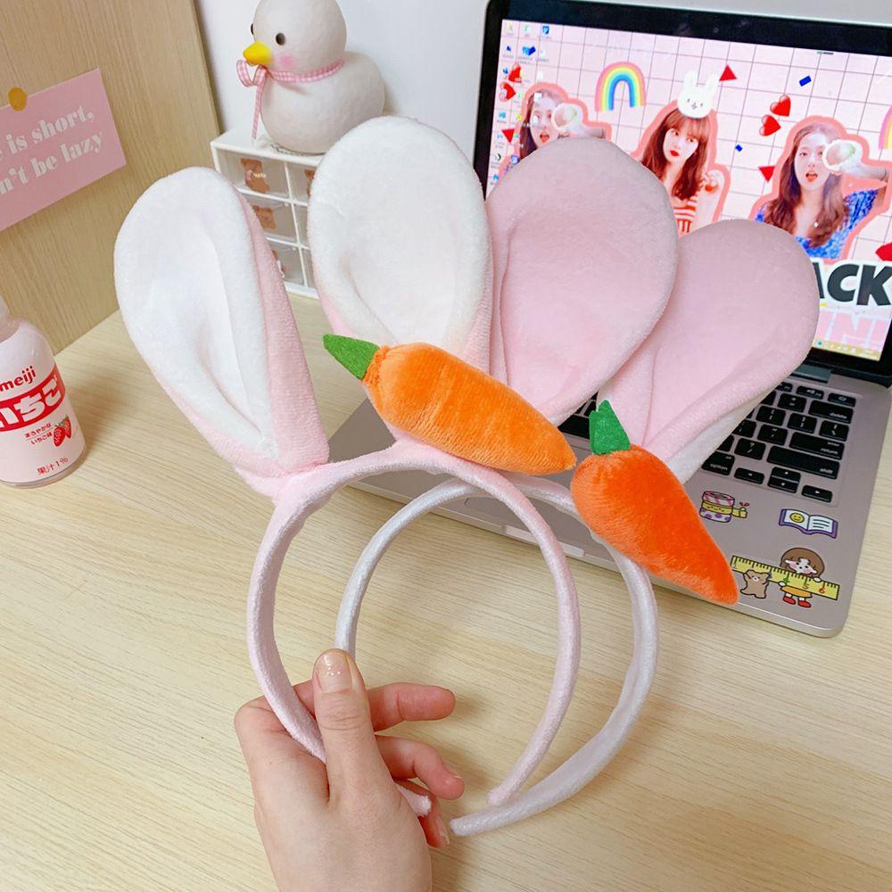 FORBETTER Băng Đô Cài Tóc Tai Thỏ Dễ Thương Cho Bé Gái