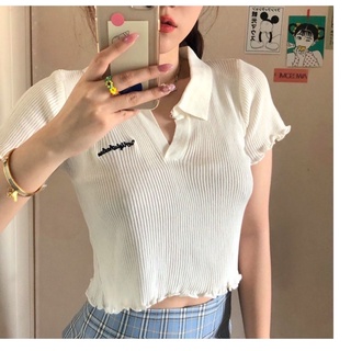 ÁO CROPTOP CỔ BẺ (KÈM VIDEO HÌNH THẬT)