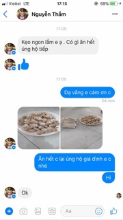 Combo chè lam trắng + chè lam vừng + kẹo bột