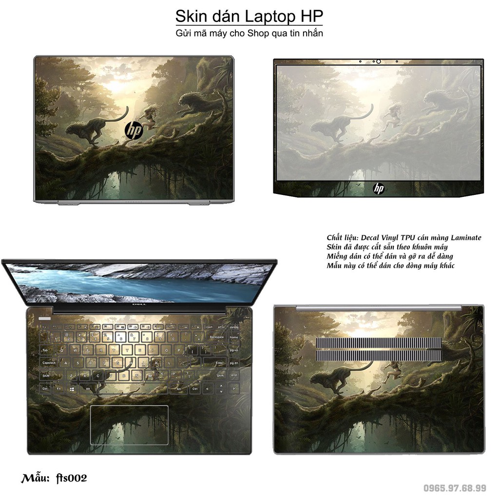 Skin dán Laptop HP in hình Fantasy (inbox mã máy cho Shop)