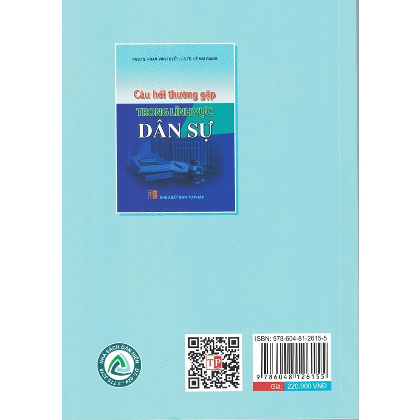 Sách - Câu Hỏi Thường Gặp Trong Lĩnh Vực Dân Sự