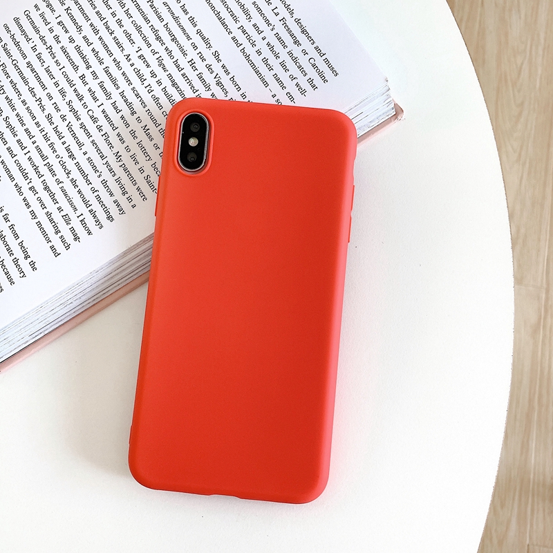 Ốp điện thoại cao su mềm màu kẹo xinh xắn cho Xiaomi Redmi Note 7 5 Pro 7a 5a Prime