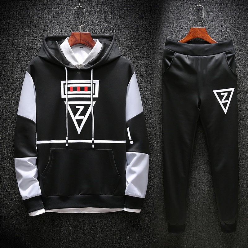 Bộ Quần Áo Hoodie Nỉ Nam Có Mũ Dài Tay Chui Đầu Họa Tiết Z Kiểu Dáng Thời Trang HNDC V2 Zenko MEN QA 018