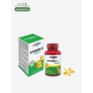 Vitamin E Natural Mediphar USA viên nang mềm lọ 120 viên (Viên uống hỗ trợ đẹp da, giảm lão hóa)