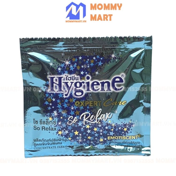 Nước Xả Vải Hygiene Thái Lan gói 20ml  Nước xả vải đậm đặc siêu thơm sử dụng tiết kiệm, an toàn cho da, Mommymart