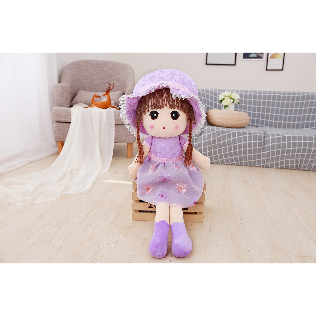 Mũ Nhồi Bông Phối Ren Dễ Thương Dùng Làm Quà Tặng Cho Bé Gái