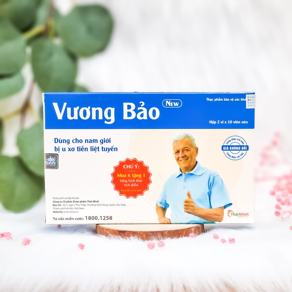 Viên uống tăng cường sinh lý nam, bảo vệ tuyết tiền liệt Vương Bảo Thái Minh hộp 80 viên