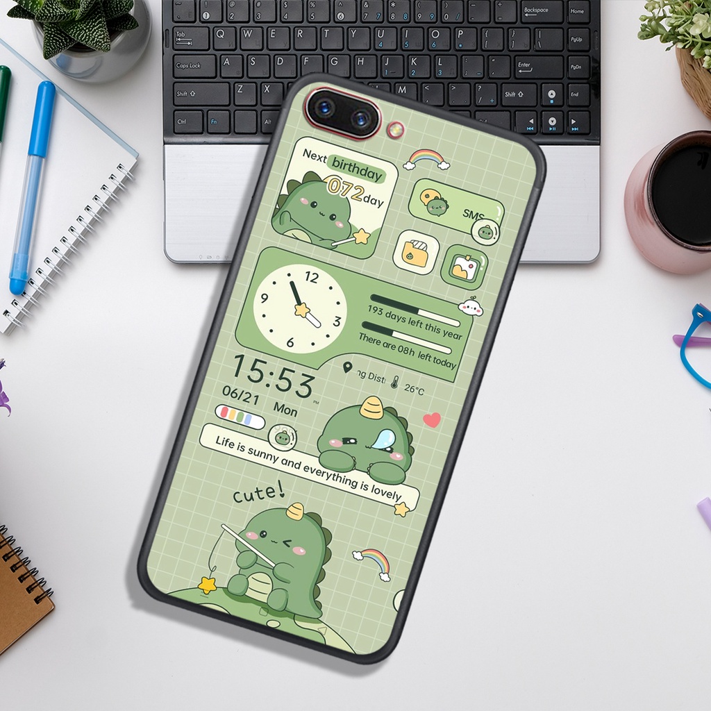 Ốp Lưng OPPO A3S - A5 - A1K - A71 - A83   , In Hình Khủng Long Đáng Yêu.