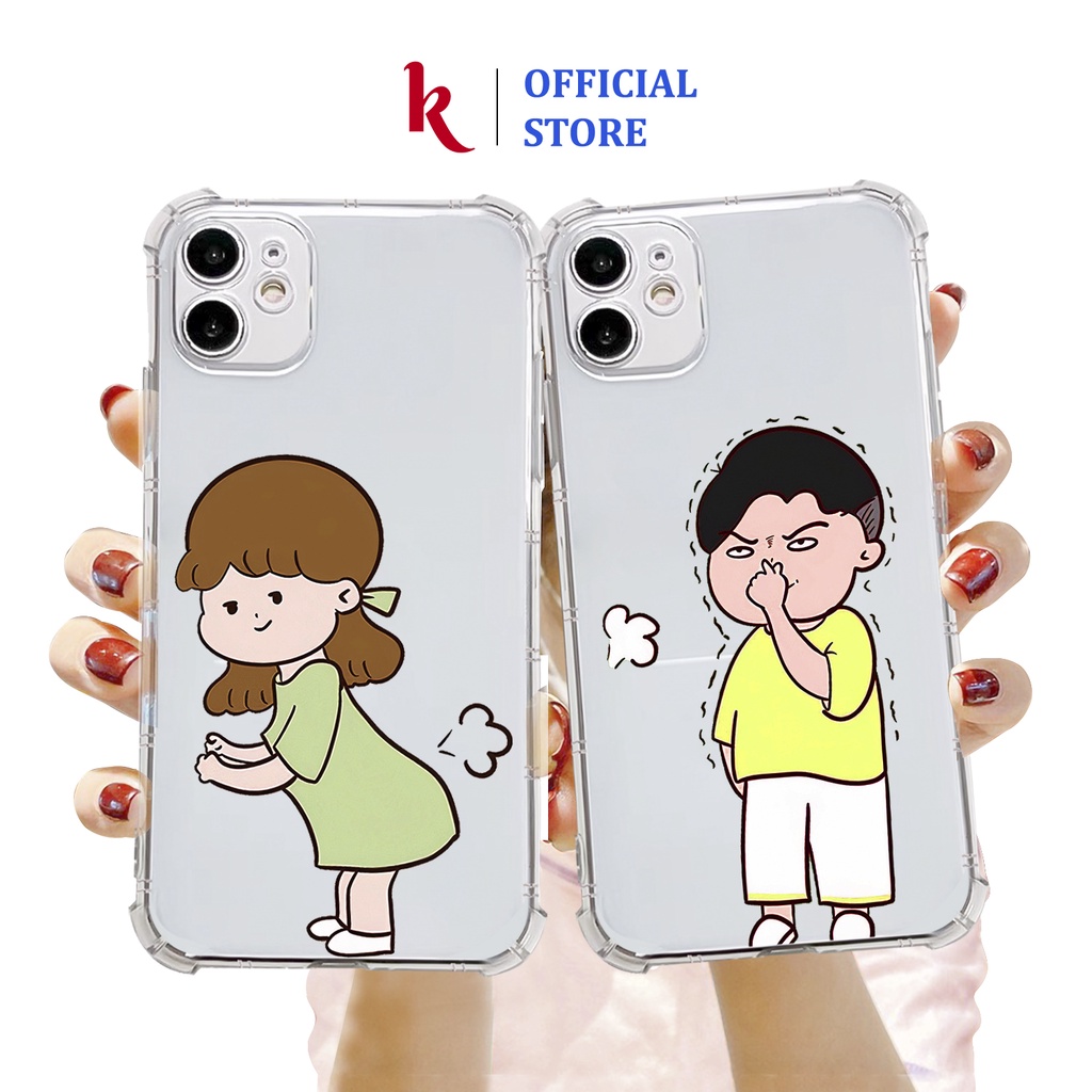 Ốp lưng iphone đôi xì hơi chống sốc trong suốt case 14plus 14 pro max 13 12 promax 11 mini 6 6s 7 8 plus x xr xs Se