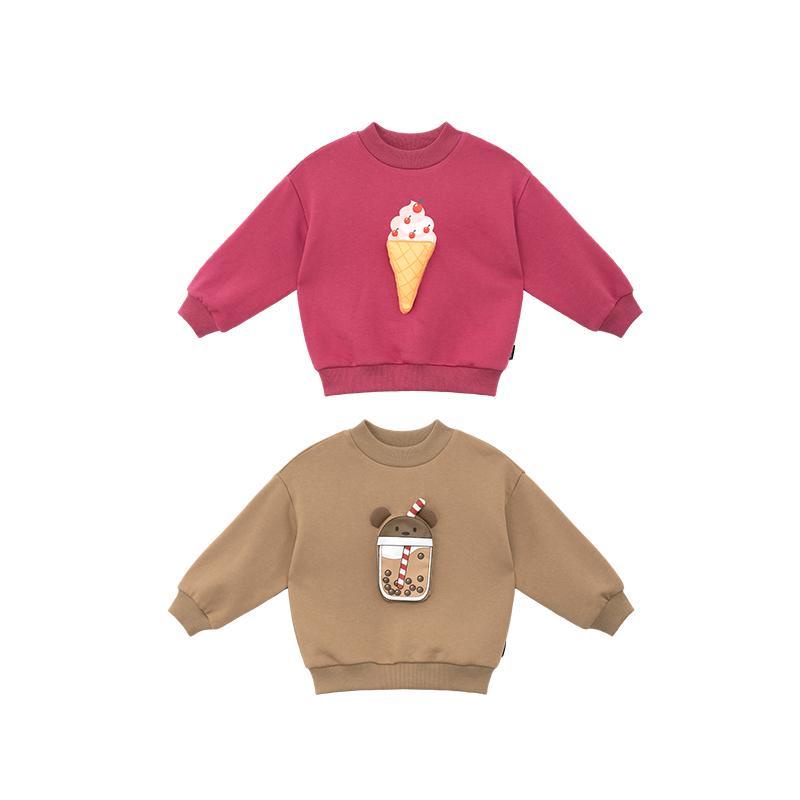 Áo Hoodie Lông Cừu Dày Tay Dài Cổ Tròn In Hình 3D Thời Trang Xuân Thu Hàn Quốc Mới 2022 Dành Cho Bạn Gái