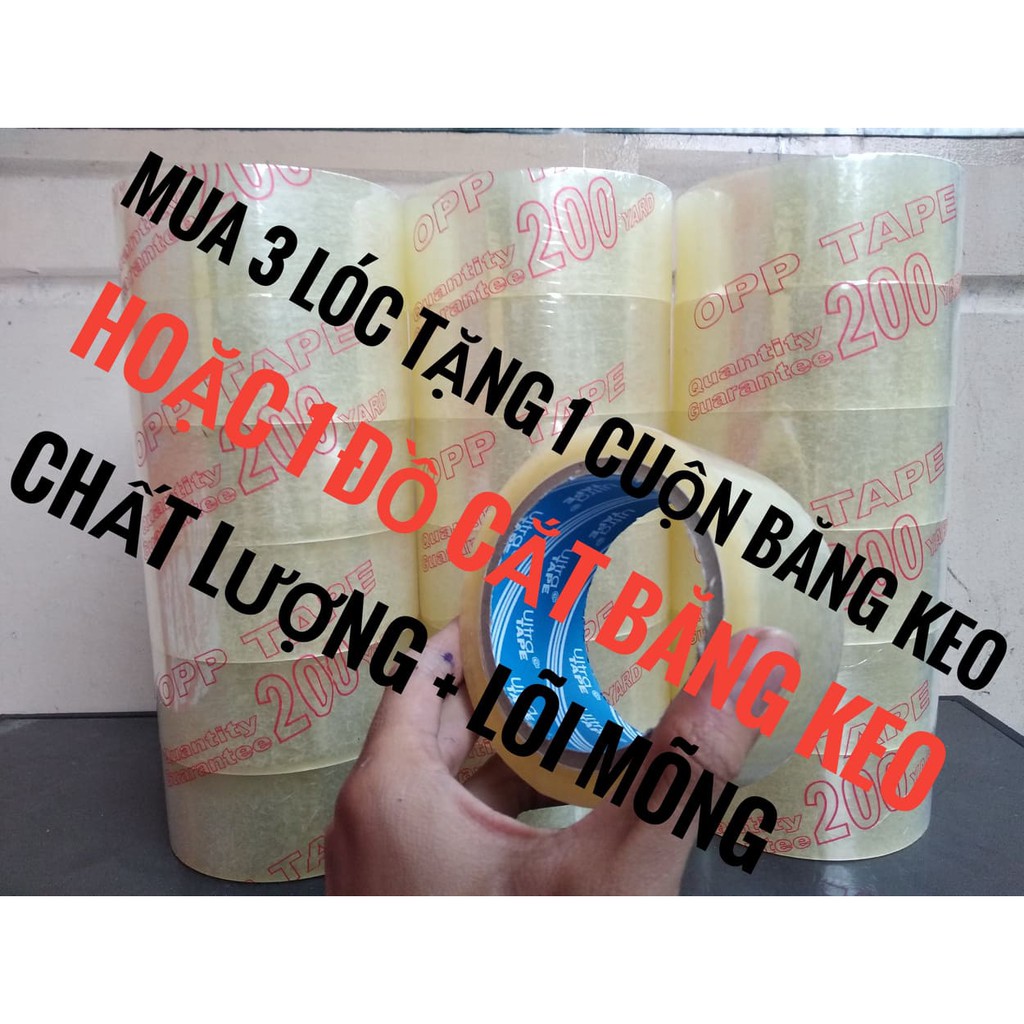 Băng Keo 200 Yard Màu Trong/ Đục 80k