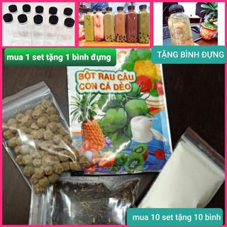 Set làm trà thái TẶNG kèm trân châu
