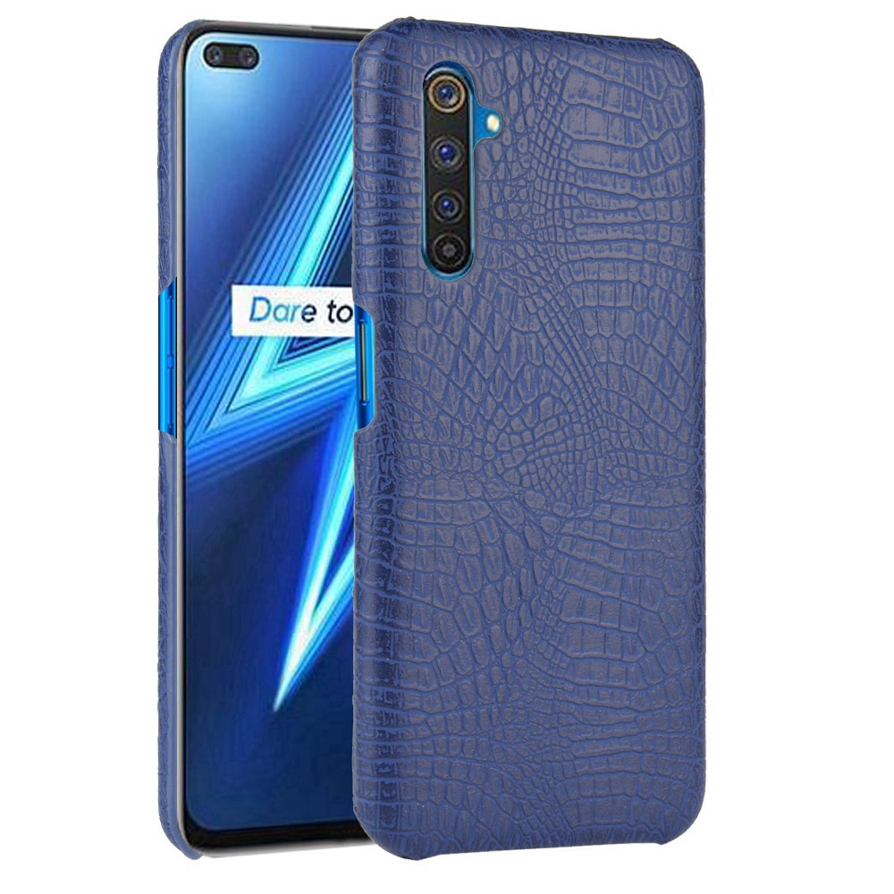 Realme X50 Pro / RealmeX50 5G Casing Fashion Crocodile Pattern Hard PC PU Leather Back Cover Hard Plastic Case Phone Cover