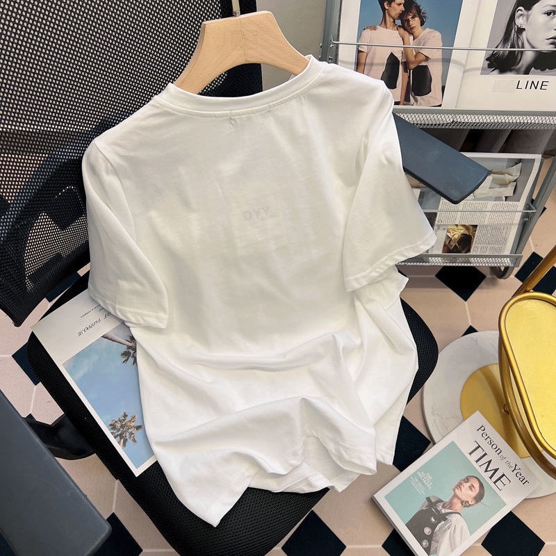 Japanese retro short sleeve T-shirt women's summer 2022 new design sense three-dimensional flower Ruffle bow top