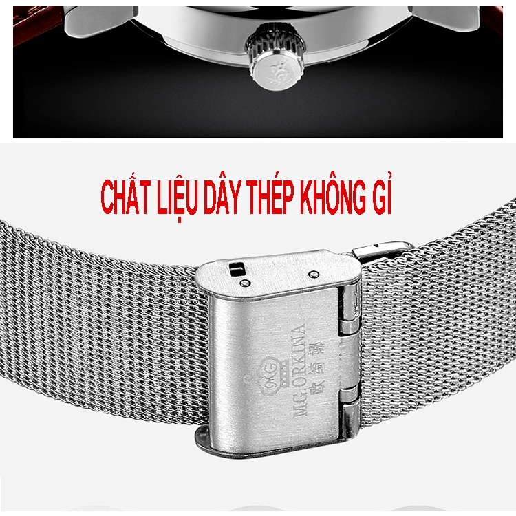 Đồng Hồ Cơ Nam Lộ Máy Tự Động T-Winner DM04- Đồng Hồ Cơ Dây Da Thời Trang Cho Nam