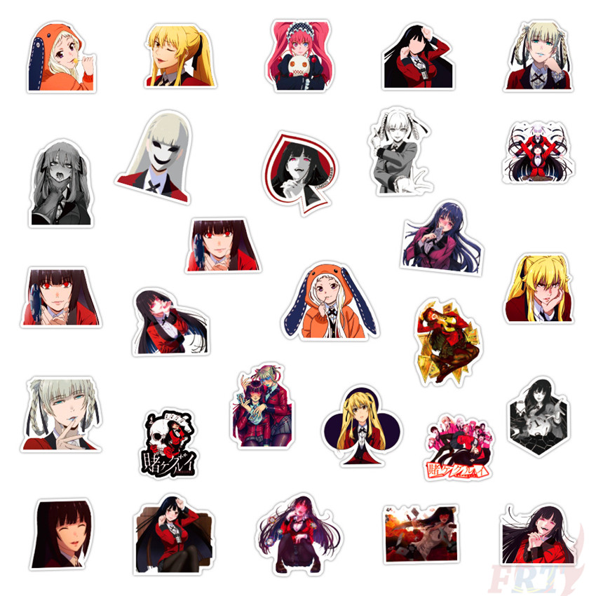 100Pcs/Set ❉ Kakegurui - Series B Anime Stickers ❉ Jabami Yumeko Waterproof DIY Fashion Doodle Decals Stickers