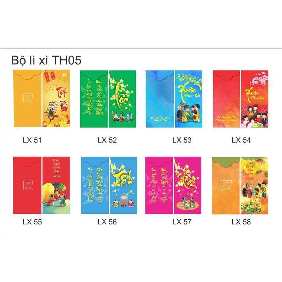 [SỈ IBOX] 50 bao tùy chọn LÌ XÌ tết 2019 Kỷ Hợi Đẹp - Độc -Lạ.