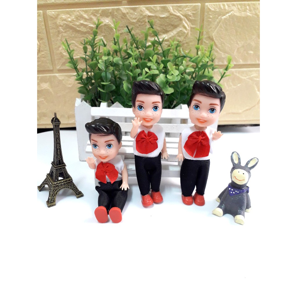 Combo 03 Búp Bê ChiBi Hoàng Tử Nhí Đẹp Trai 11cm