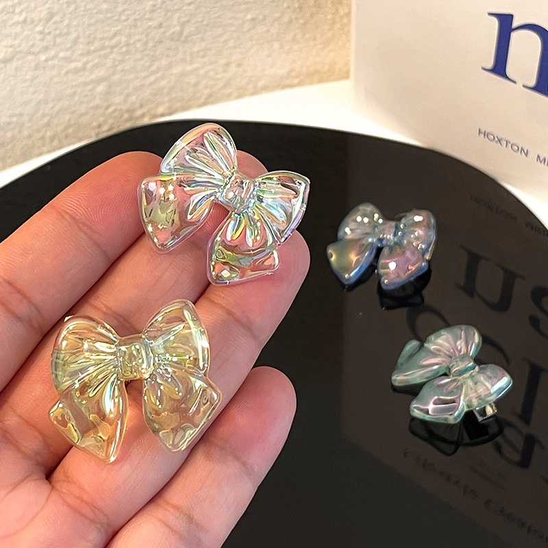 Kẹp Tóc Nơ Trong Suốt Lấp Lánh