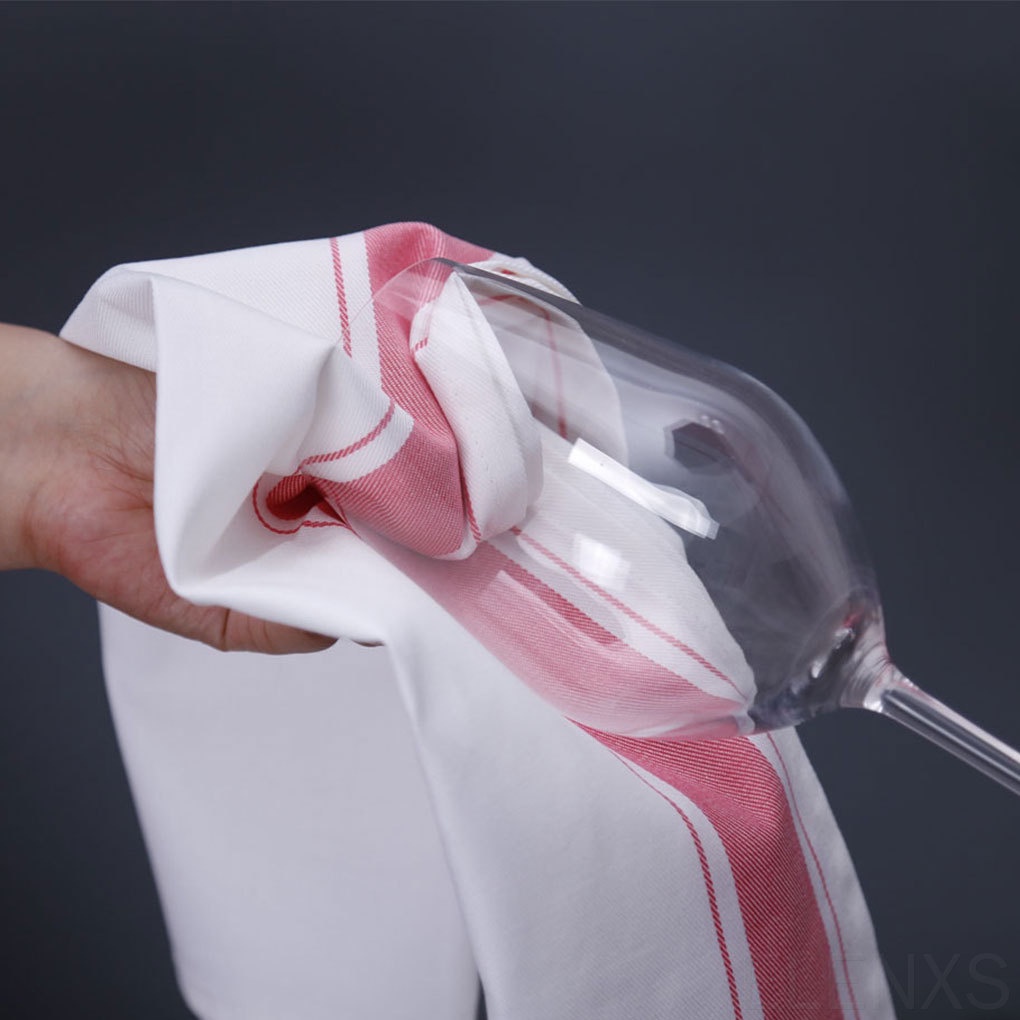 Khăn lau chén dĩa/đồ dùng nhà bếp bằng cotton thấm hút nhanh khô tiện dụng