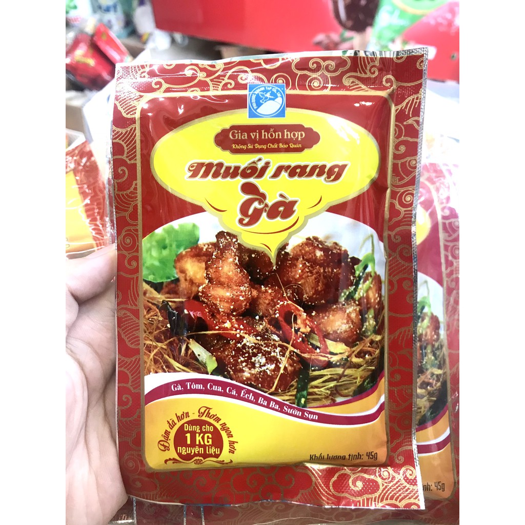 Bột Muối rang gà, vịt, tôm, ếch.. 45gr