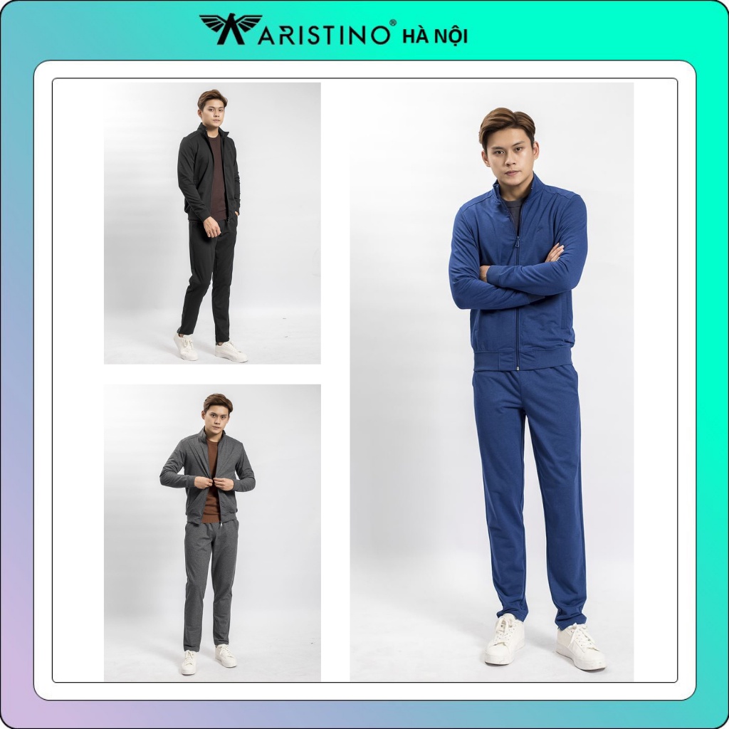 Bộ đồ thu đông nam Kwin  do ARISTINO sản xuất  kéo khóa. quần chun  KLH001W8 (3 màu)