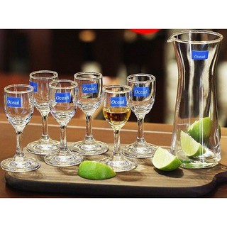 Bộ 6 ly vang nhỏ ocean liqueur 501l01