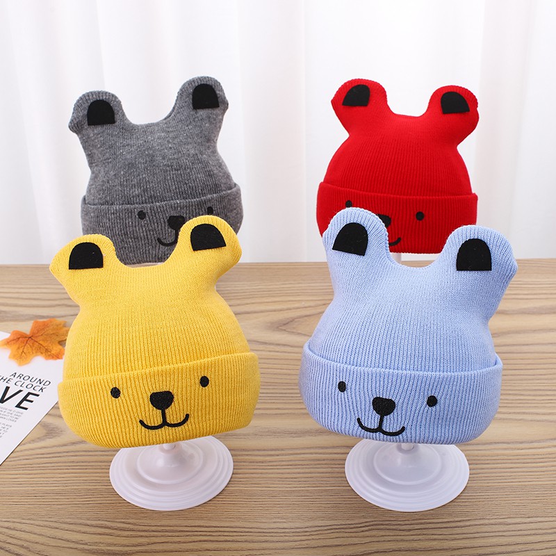 nón len hai sừng ấm áp cho bé