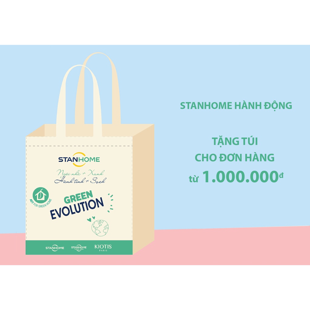 Túi đeo vai vải canvas Stanhome Eco Green Evolution