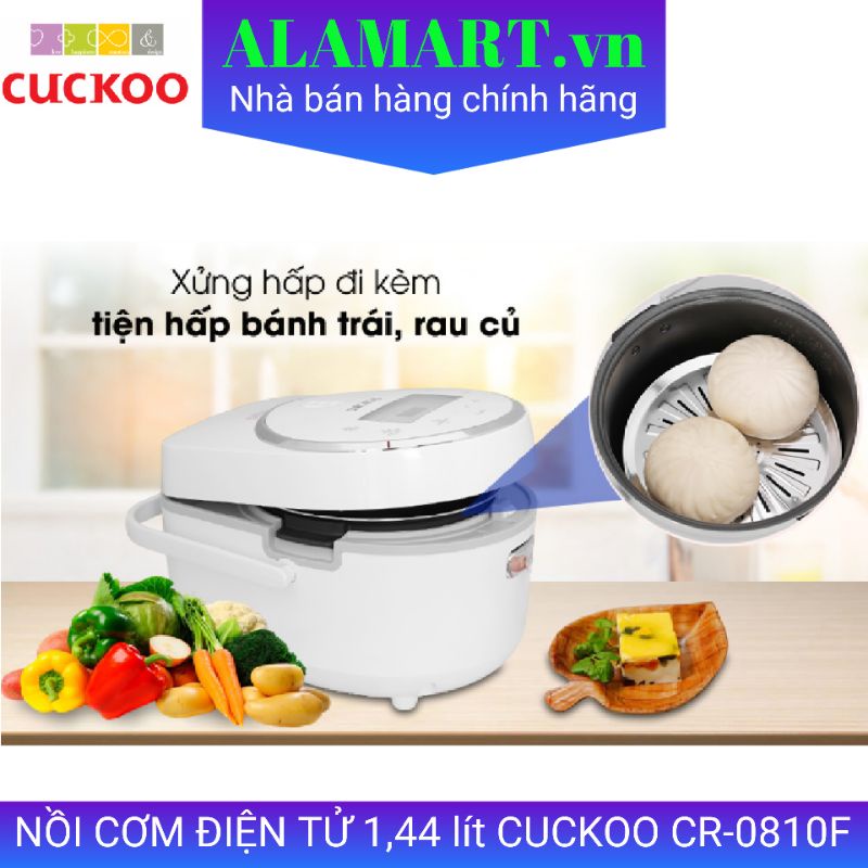 NỒI CƠM ĐIỆN TỬ CUCKOO CR-0810F 1.44L 2 - 6 người 0.8 kg gạo