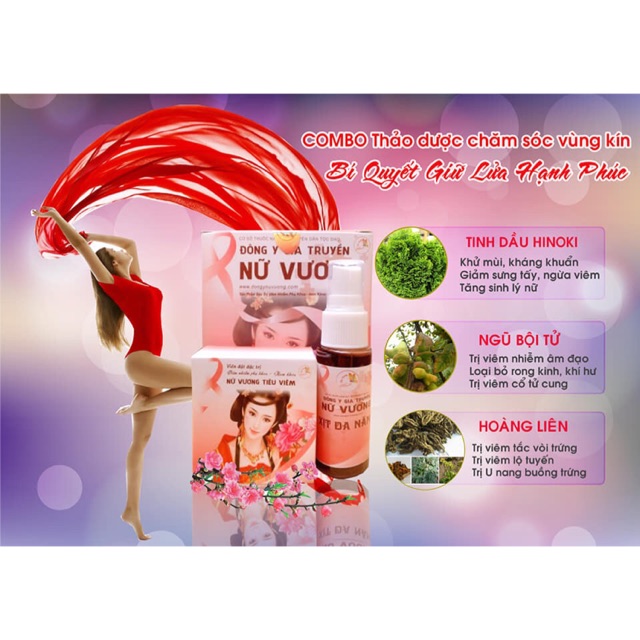 THẢO MỘC CHĂM SÓC VÙNG KÍN NỮ VƯƠNG