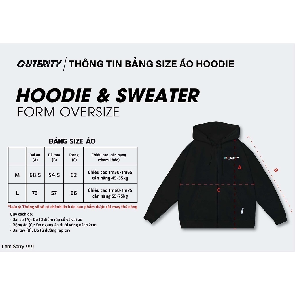 Áo Hoodie Signature Nỉ Chân Cua / Xám - ORP203