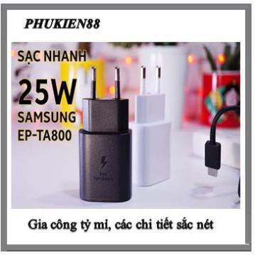 Bộ Sạc Nhanh Samsung 25w PD -[ loại tốt ] noet 10 5G dùng tốt cho tất cả các máy adroi chận sạc TYBE C