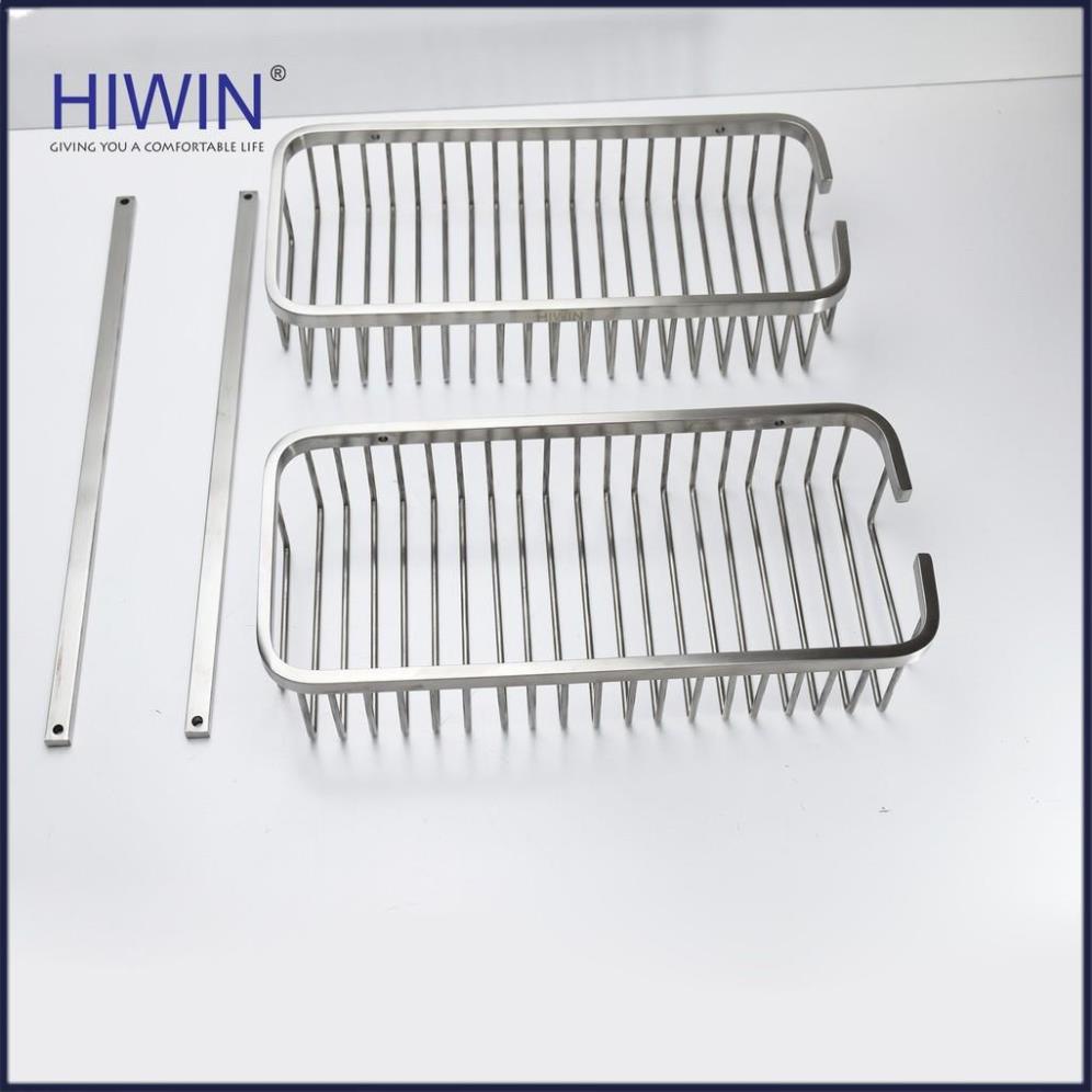 Kệ inox nhà tắm 2 tầng chữ nhật tiện lợi inox 304 cao cấp kích thước 265*125*340mm HIWIN Y-207