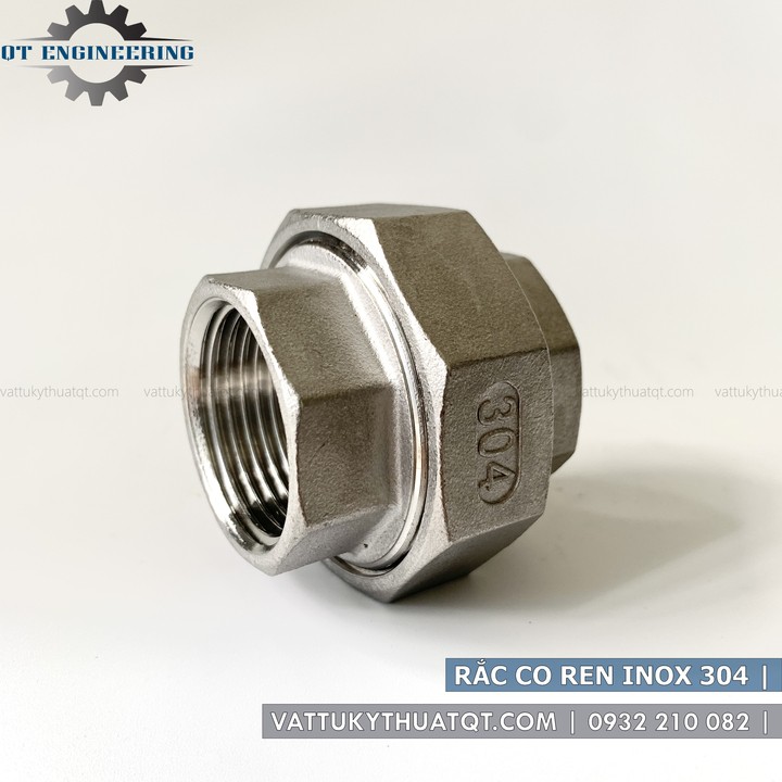 Rắc Co Ren Inox 304 | DN8,DN10,DN15,DN20,DN25