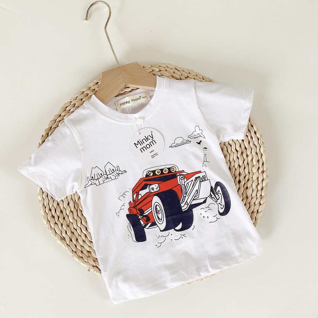 (8-18kg) Áo cộc tay vải cotton - MINKY MOM