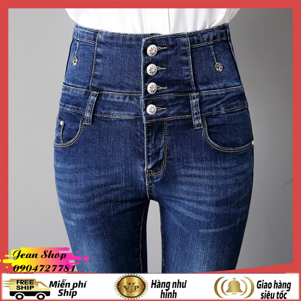 Quần bò nữ FREE SHIP Quần jean nữ giá rẻ hàng Quảng Châu cao cấp-Quần bò nữ cạp cao mẫu mới nhất năm