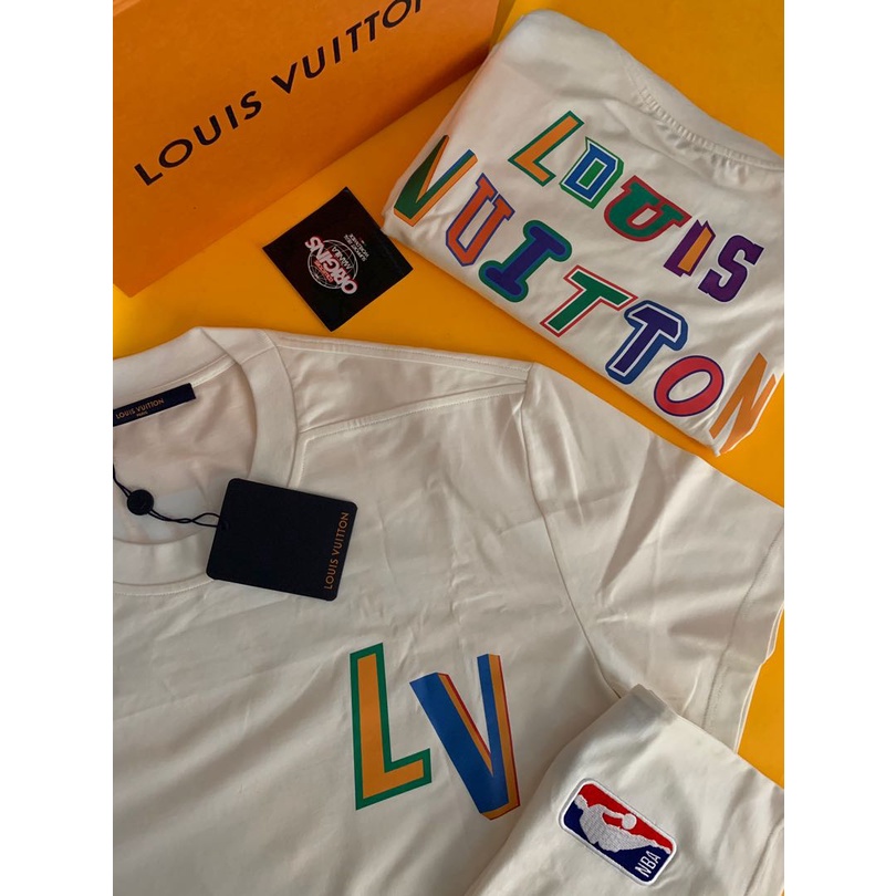 Áo thun LV x NBA trắng