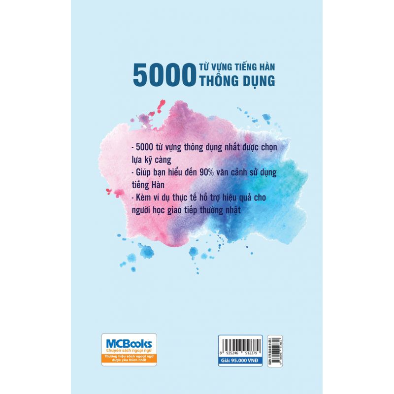 Sách - 5000 Từ Vựng Tiếng Hàn Thông Dụng