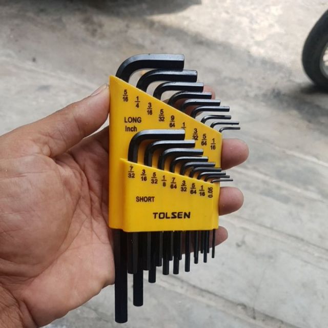 Bộ 36 lục giác hệ met - inch Tolsen 20094