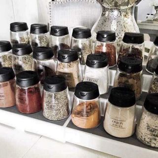 Bộ 4 lọ thủy tinh đựng gia vị ikea