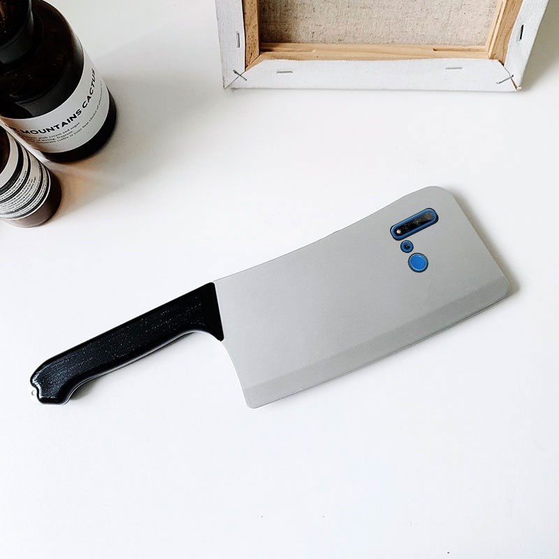 Ốp điện thoại thiết kế hình dao làm bếp độc đáo cho OPPO Realme XT C2 C3 3 5 5i 6 6i 7i X7 8 Pro