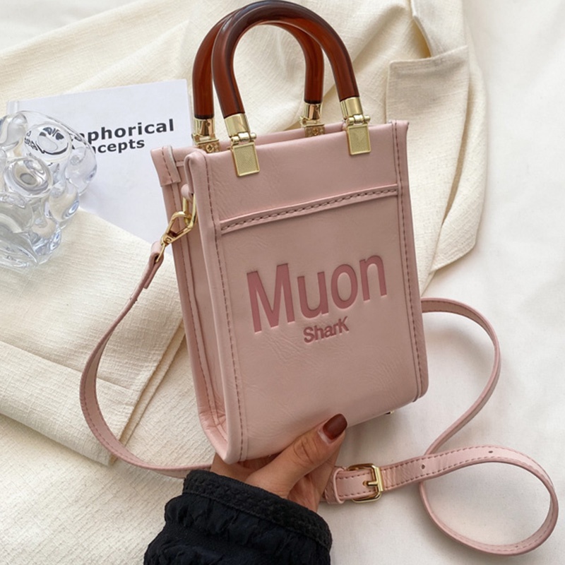 IELGY Túi Đeo Vai mini Đựng Điện Thoại In Chữ Phong Cách Hàn Quốc Cho Nữ