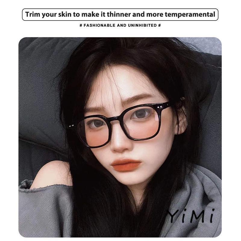 Mắt Kính Gọng Tròn Màu Đen Thời Trang Cho Nữ