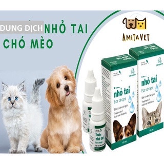 Dung dịch nhỏ tai VEMEDIM 10ml cho chó mèo - Loại bỏ vi khuẩn và nấm ngứa ở tai thú cưng